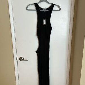 NEW Naomi Campbell x PLT sheer cut out dress